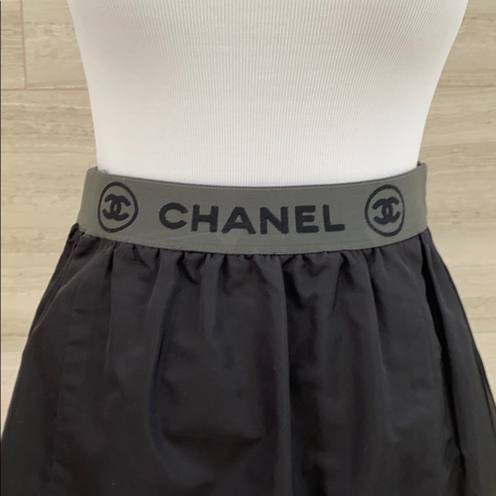 Vintage Black Silk CHANEL Skirt